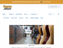 Tablet Screenshot of dagnamusic.com